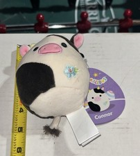 New Squishmallows Kellytoy 4.5  Connor the Cow Plush Toy with Tags