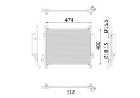 Mahle AC 1027 000S Klimaanlage Kondensator (Mit Trockner) Passt Zu: Nissan Note