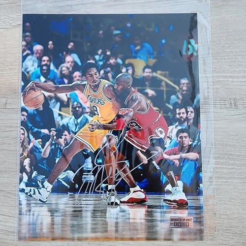 Michael Jordan Hand-Signed Autographed with Kobe Bryant 8x10 Photograph W/COA 🏆