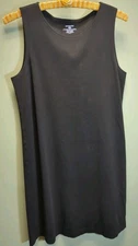 Patagonia Size Medium Dress Black Sleeveless Organic Cotton Blend Womens