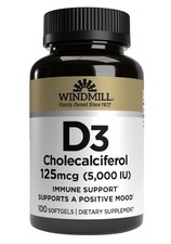 Vitamin D3 125 mcg (5000 IU) Softgels   High ...
