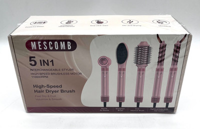 New Mescomb Pink F3B  5 in 1 Interchangeable Styler High-Speed Brushless Motor