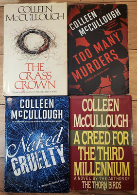 Lot of 4 HC DJ Colleen McCullough Books The Grass Crown & More