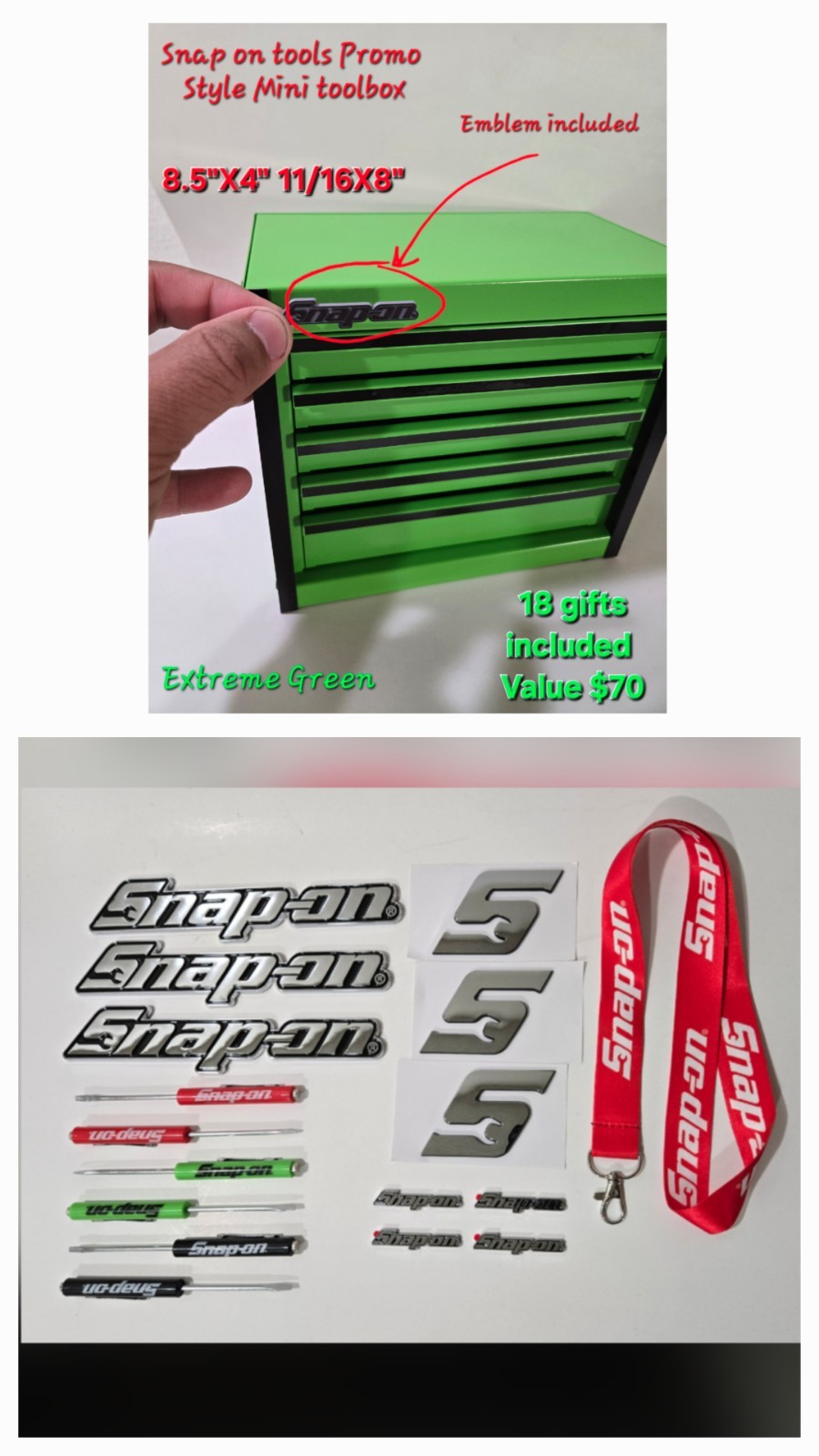 Top Chest 5 Drawer+18 Gifts For Snap On Tools Promo