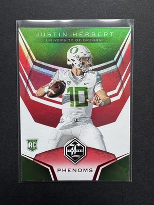 Panini Chronicles Draft Picks Limited 2020 Justin Herbert LA Chargers Rookie Red
