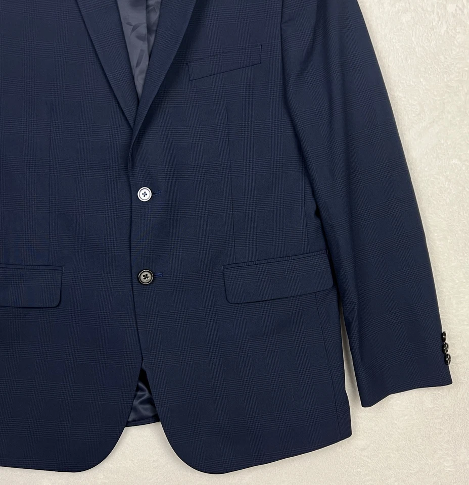 Blazer Lauren Ralph Lauren Niños Niños 20R Azul Glen Cuadros Traje Chaqueta Foto 4 de 4