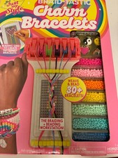 NEW Braid-Tastic Charm Bracelets Craft Kit, Workstation, 30 Ages 6