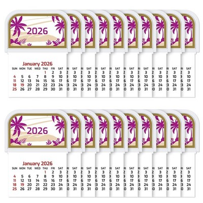 Resurhang 20 Pcs 2026 Mini Stick on Calendar Peel and Small... 