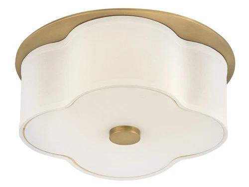 Hinkley Lighting 46441 Delaney 2 Light 14"W Flush Mount Drum - Brass - Picture 3 of 9