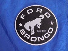 FORD BRONCO Embroidered Patch 3" Round Heat Seal/Iron On NOS