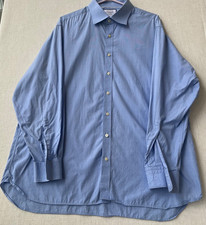 Charles Tyrwhitt Blue Egyptian Cotton Dress Shirt 18/36 Classic Fit