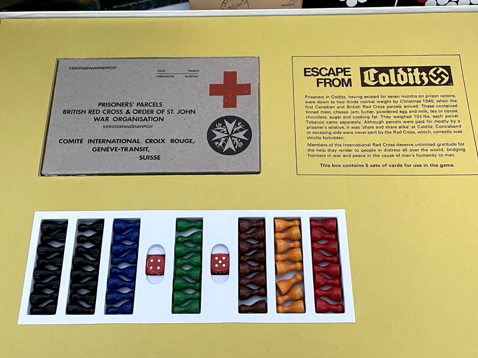 ESCAPE FROM COLDITZ VINTAGE BOARD GAME 1ST EDITION 1970s PARKER 100% COMPLETE - Image 4 of 4