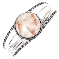 Kupfer Rutil Edelstein Antik Schmuck Manschette Armbänder 7 Zoll verstellbar