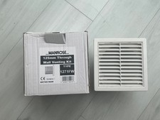 Manrose 125 mm Wand-Entlüftungsset, Typ 1271FW, weiß