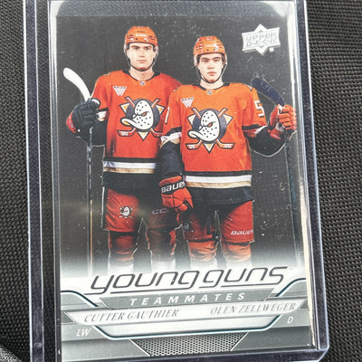 2024-25 Series 2 Young Guns Teammates Olen Zellweger - Cutter Gauthier CLEAR CUT