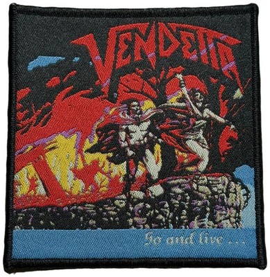 VENDETTA - Go And Live Stay And Die - Black Border - 9,8 x 9,5 cm -Patch- 170510