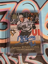 Brandt Clarke Signature Renditions 2022-23 UD The Cup Los Angeles Kings (CH)