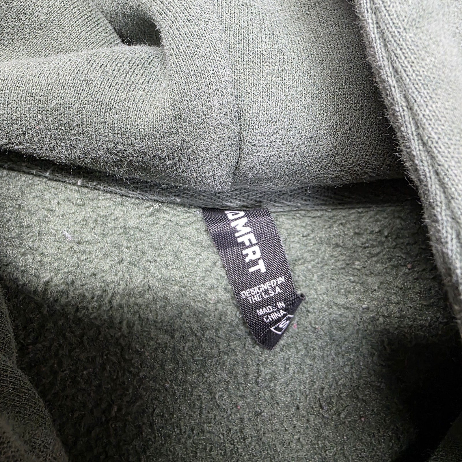 Comfrt Hoodie Sweatshirt Small Green Signature Fit Oversized Soft Fleece