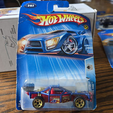 Hot Wheels 2004 Track Aces Roll Cage Blue #207 B3807 Vintage Diecast New On Card