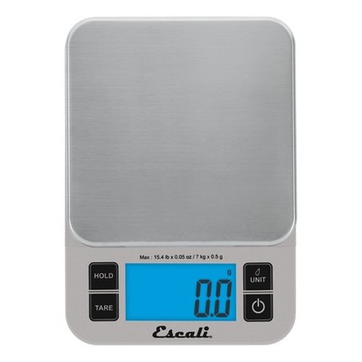 Escali SQ157S Nutro digitale Küchenwaage 6,8 kg Edelstahl silber