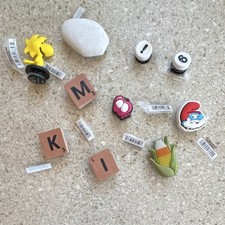 Crocs Shoe Charms Cartoon Woodstock Papa Smurf Multicolor Rubber Plastic Set