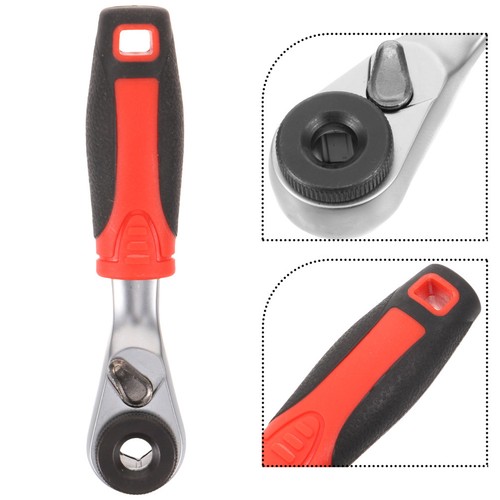 Small Ratcheting Wrench Adjustable Mini Rotatable Brake Caliper Tool - Foto 8 di 12