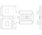 Terminals TAB ADAPTER 2M/1F (10 pieces)