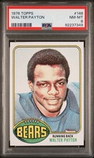 Topps 1976 Walter Payton ROOKIE #148 PSA 8 Chicago Bears Football Card. rookie card picture