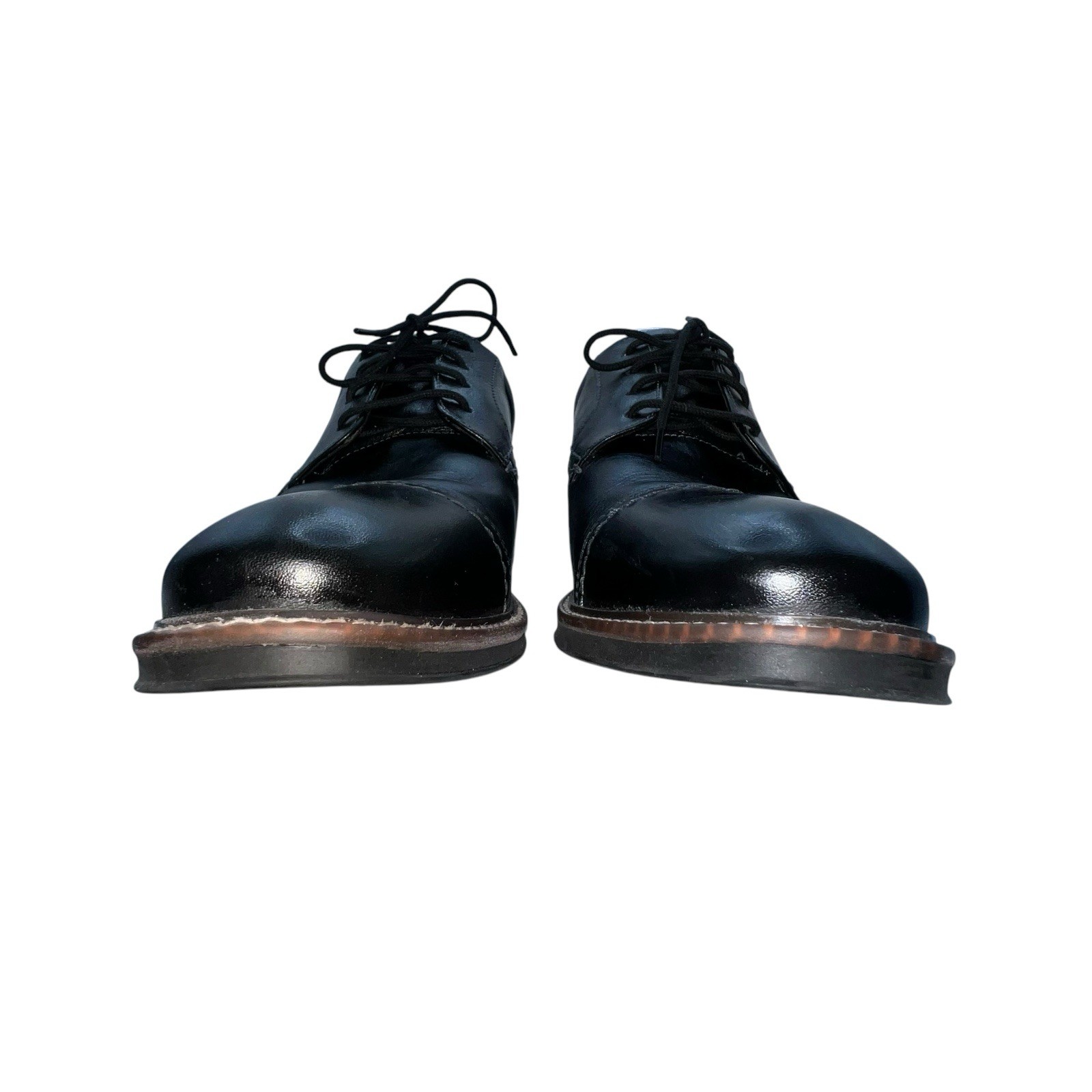 SAOLA Scarpe eleganti Nunn Bush uomo Calderone punta a cappuccio Oxford stringate pelle nera taglia 9