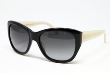 Kate Spade Kia/S 807 Black Ivory 54mm Cat Eye Plastic Women's Sunglasses