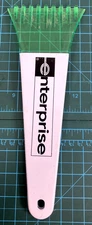 Enterprise Rent A Car Green Plastic Ice Scraper Snow Windshield Tool Auto Logo