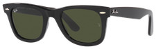 Ray-Ban Original Wayfarer RB2140 Glass Sunglasses - Polished Black/Green Classic