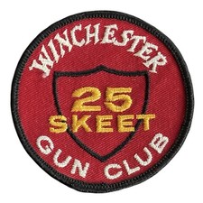 VTG Winchester Gun Club 25 Skeet Original Patch NRA Firearm Hunter Competition