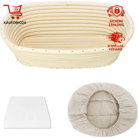GäRköRbchen Oval Rattan Mit Schaber Und Leinen Brotbacken ZubehöR