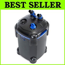 Quiet 225GPH Canister Filter for Large Aquariums