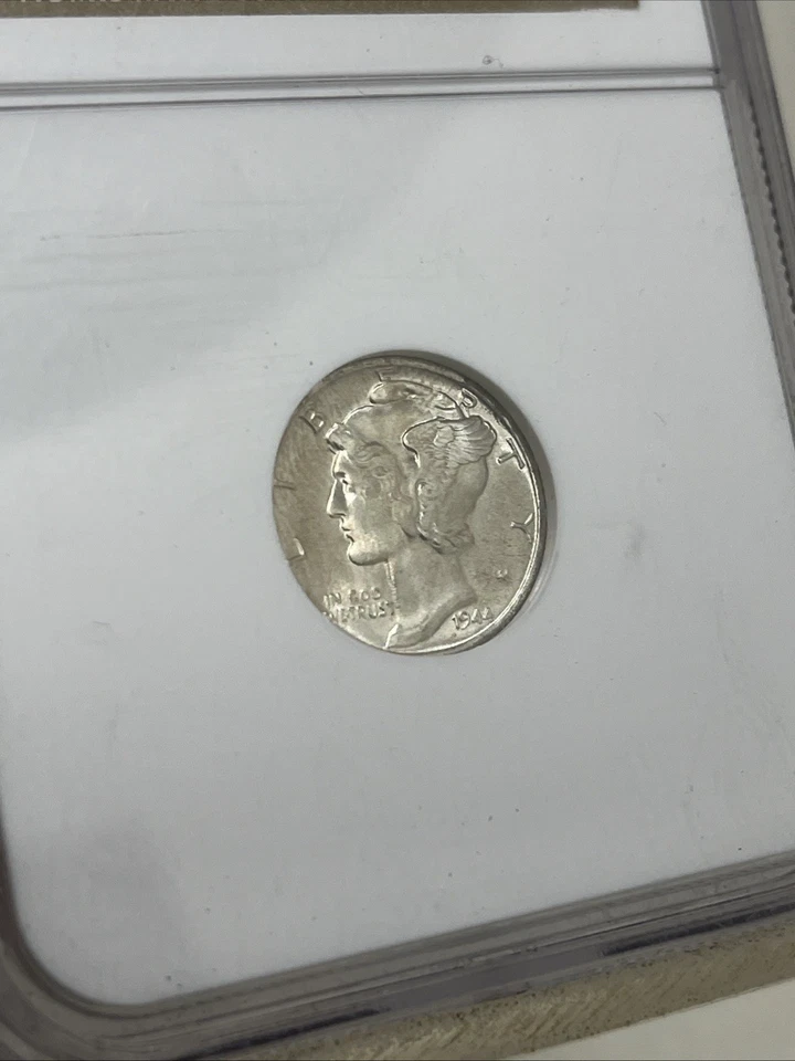1944 S 10C Mercury Dime NGC MS66FB  * OLD FATTY HOLDER * FULL BANDS SanFransisco - Image 2 of 4