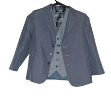 Ferrecci Boys Formal Vest  Mark Jason Jacket Set Gray Sz 6 Wedding Ring Bearer