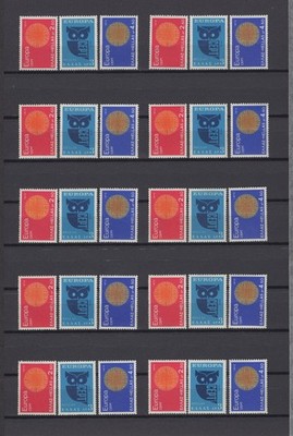 Greece 1970 Mi 1040-1042 MNH ** Europa CEPT ** 10 sets
