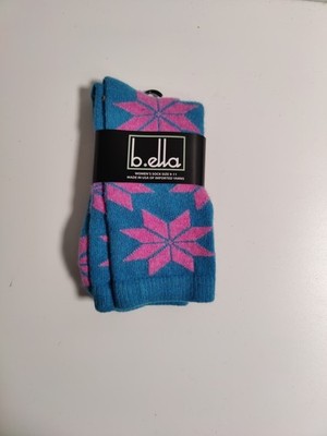 b.ella - Woman's socks - blue - Cashmere blend - Made in USA **O23**