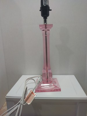 Lamp Great For Bedroom, Nightstand, Kids Room, Pink Resin New Without Tags Great