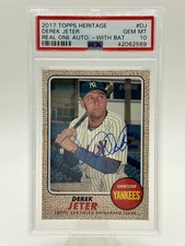 2017 Topps Heritage DEREK JETER #roa-dj Real One Auto PSA 10 - GEM MINT