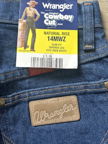 wrangler Blue jeans womens Cowboy Cut Slim Fit 3x30 - Picture 6 of 8