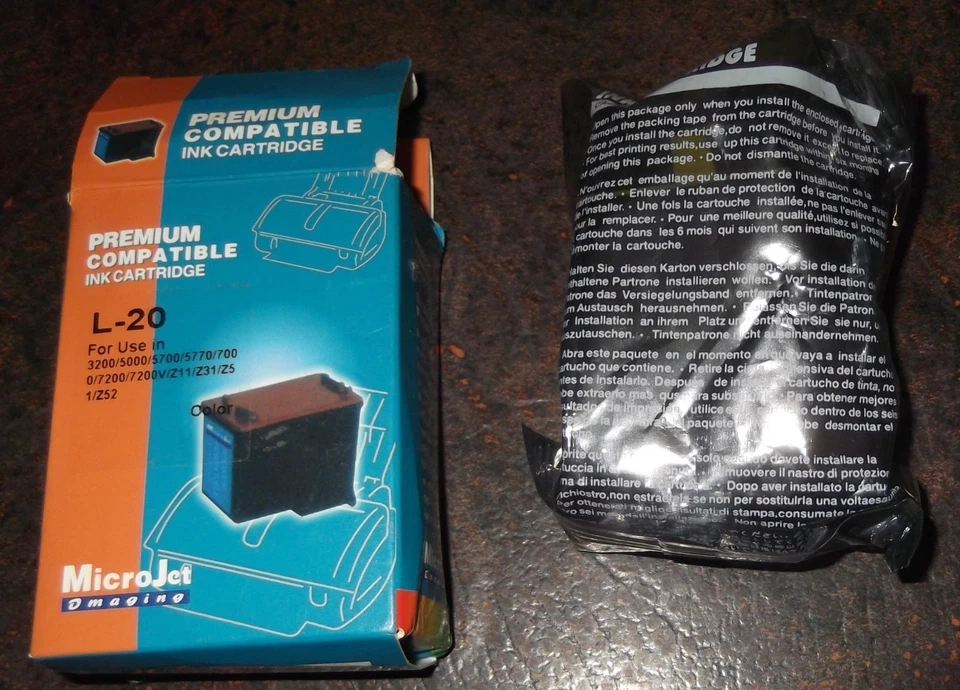 LEXMARK, DELL, SAMSUNG COMPATIBLE COLOR  INK CARTRIDGE, L20, 120,3200/5000/7200 - Image 4 of 4