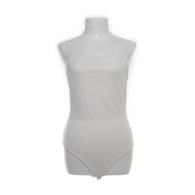 H&M, Body, Größe: L, Weiß, Elasthan/Polyester, Einfarbig, Damen #APJ