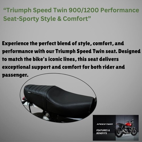 Triumph Speed Twin 900/1200 Touring Seat by Sahara Seats - Bild 2 von 7