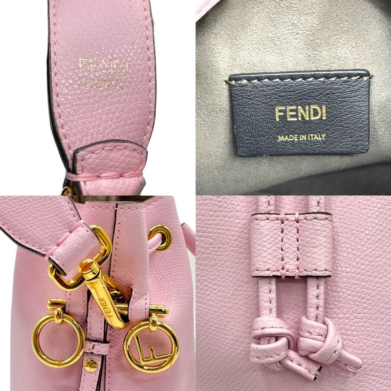 FENDI Montresor Mini 8BS010 Shoulder Bag Grain Calf Pink GD Hardware #OK3681 thumbnail 11