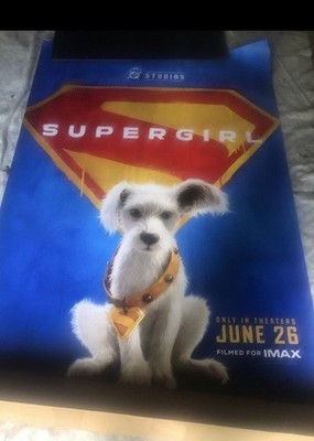 Supergirl Krypto Original 48x70 Bus Shelter Movie Poster 