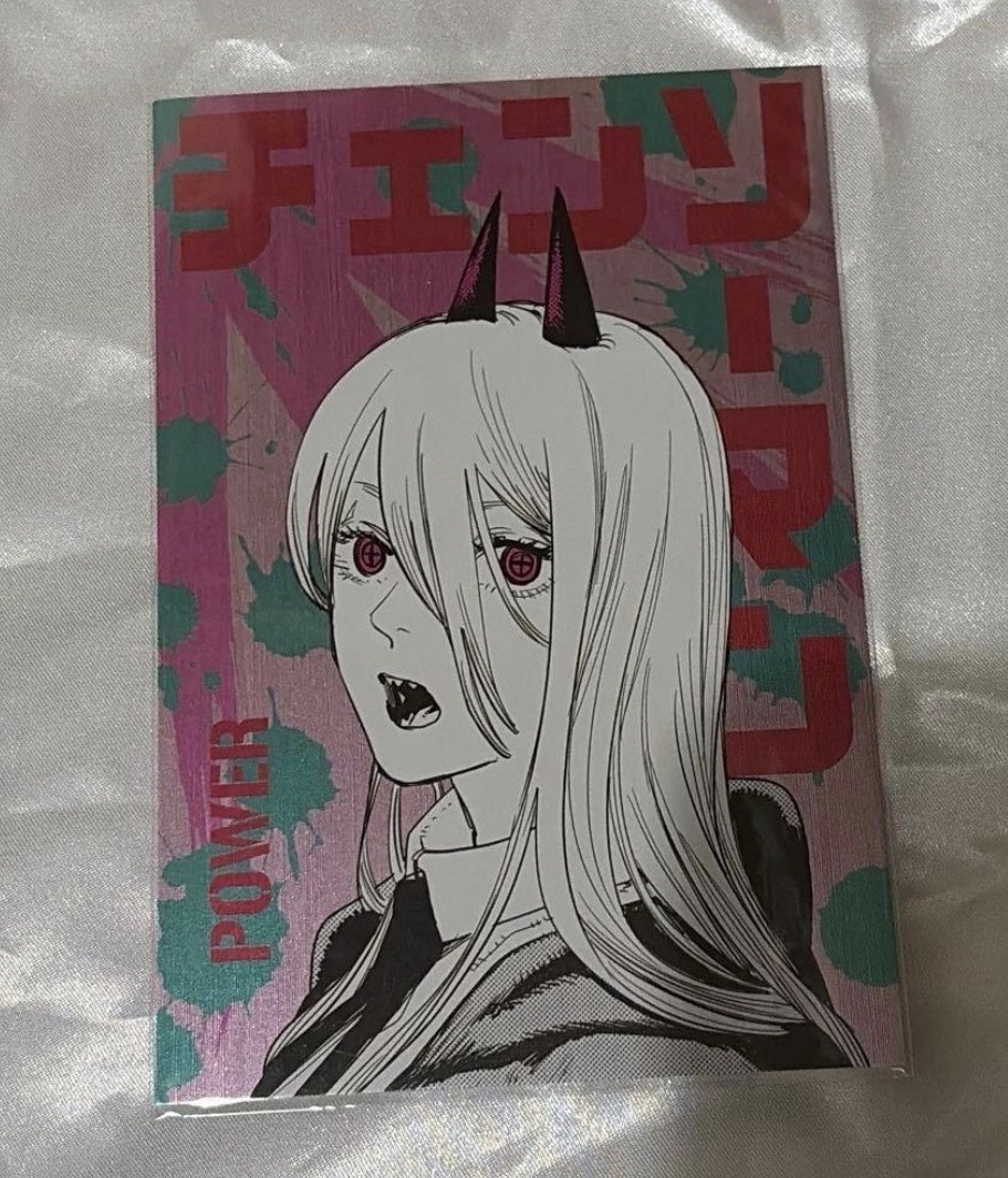 Chainsaw Man Kirakira Metallic Postcard Collection Power Card