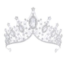 Crystal Tiaras Crown for Women Birthday Halloween Gothic Evil Vampire Tiara