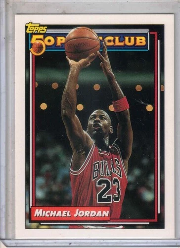 1992-93 TOPPS basketball Michael Jordan 50 Point Club original card #205 BULLS